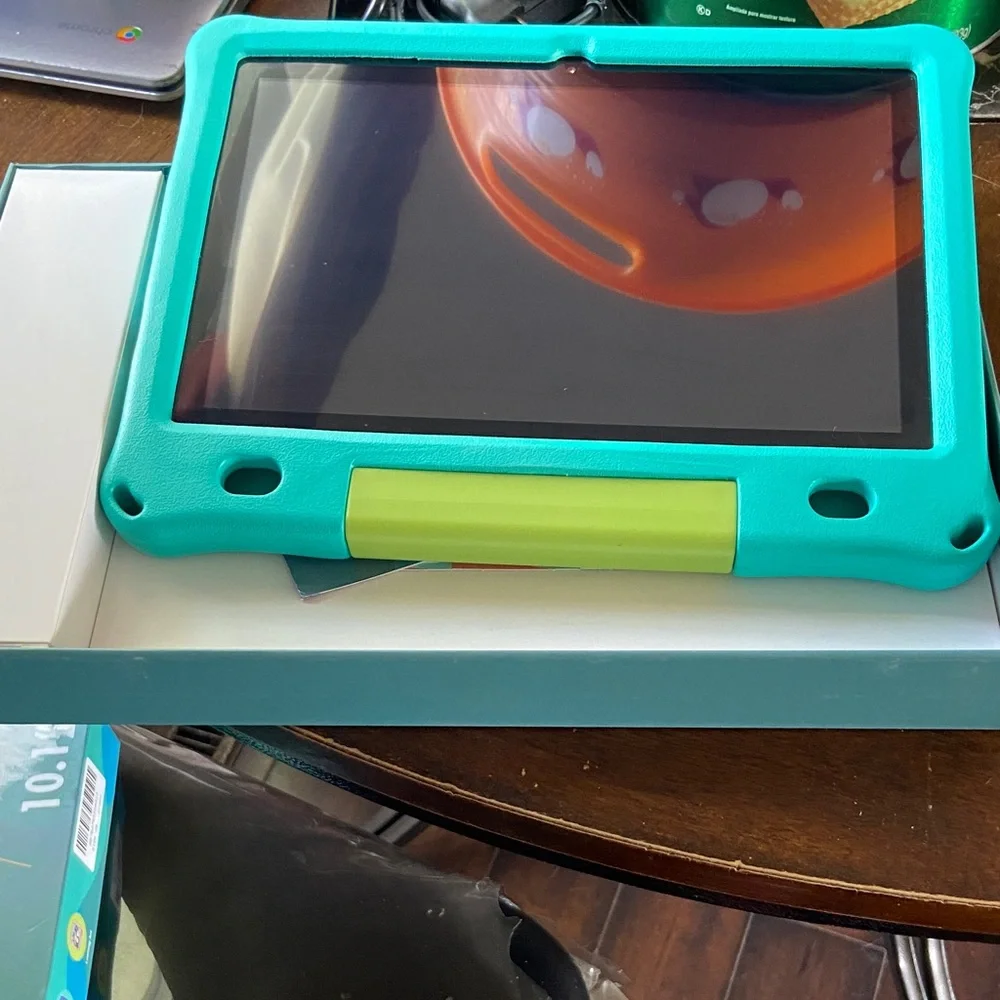Children's Tablet with Sturdy Case - Teal